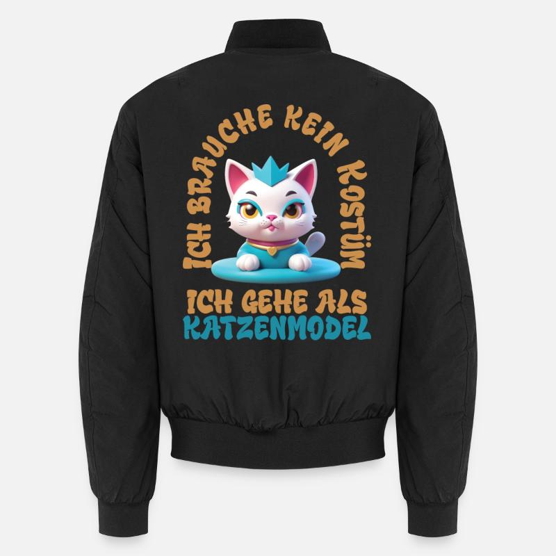 Katzenmodel - Karneval - Unisex Bomberjacke - Schwarz