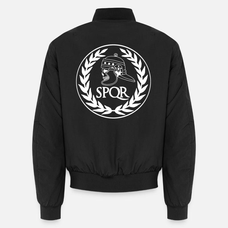 Römisches Reich Schädel (weiß) Unisex Bomberjacke