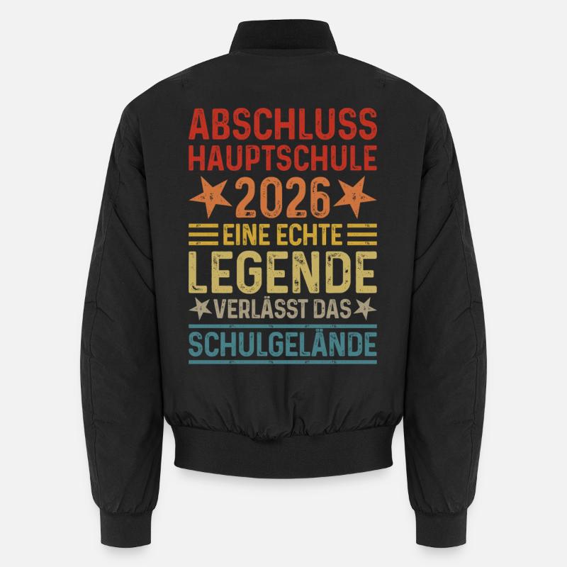 Hauptschulabschluss 2026 - Unisex Bomberjacke - Schwarz