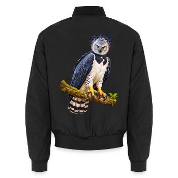 Harpyie auf einem Ast - Unisex Bomberjacke - Schwarz - Hinten - AI Model Male 185 light (185cm)