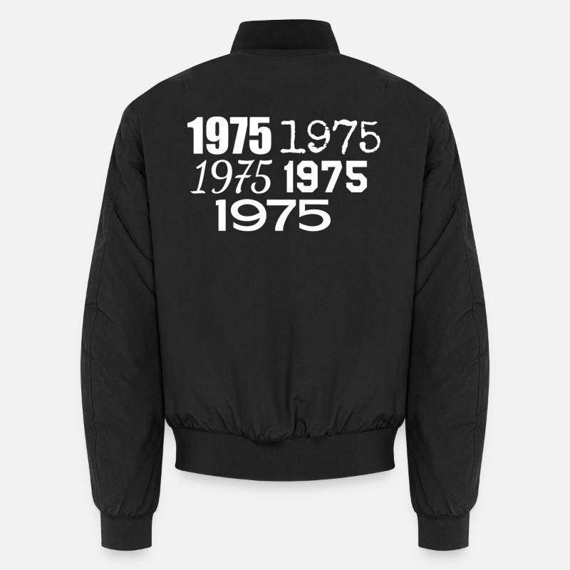 1975 - Unisex Bomber Jacket - black