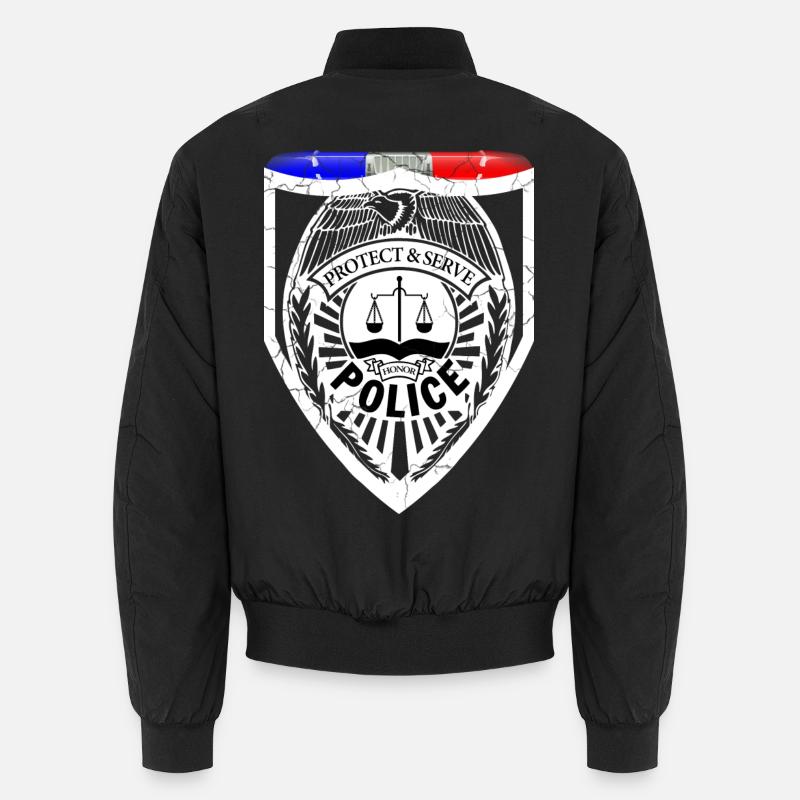 Policier - Bomber unisexe - noir
