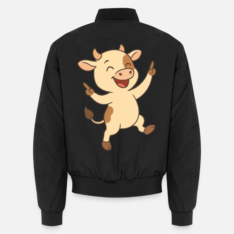 Happy calf - Unisex Bomber Jacket - black