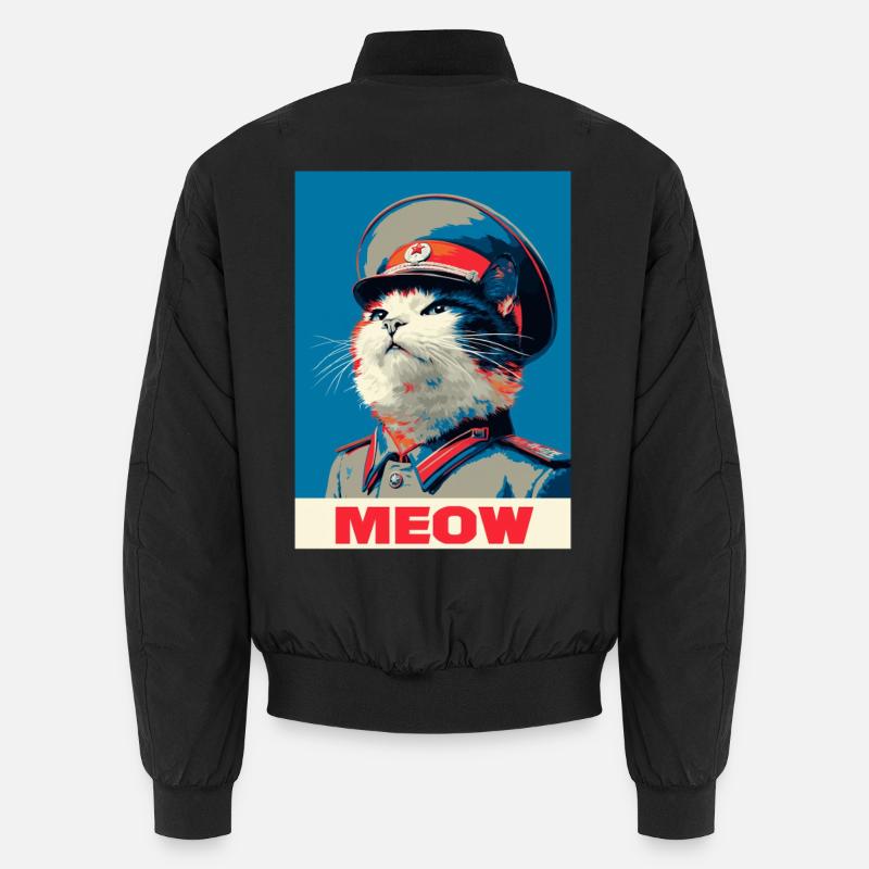 PopArt Katze - Unisex Bomberjacke - Schwarz