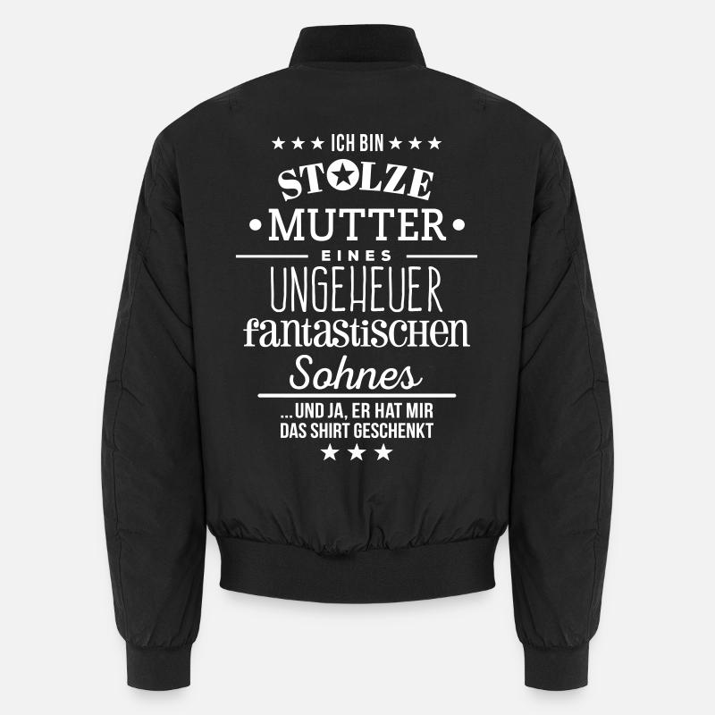 Stolzer Mutter Weihnachtsgeschenk Geburtstag Mama Unisex Bomberjacke