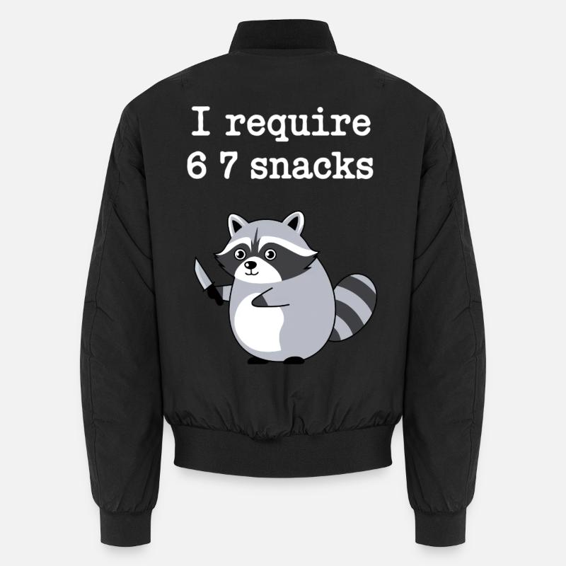 6-7 Internet Meme Cooler 6 7 Raccoon Unisex Bomber Jacket