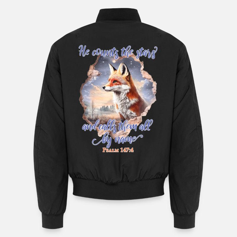Fox Bible Verse Christian Bomber unisexe