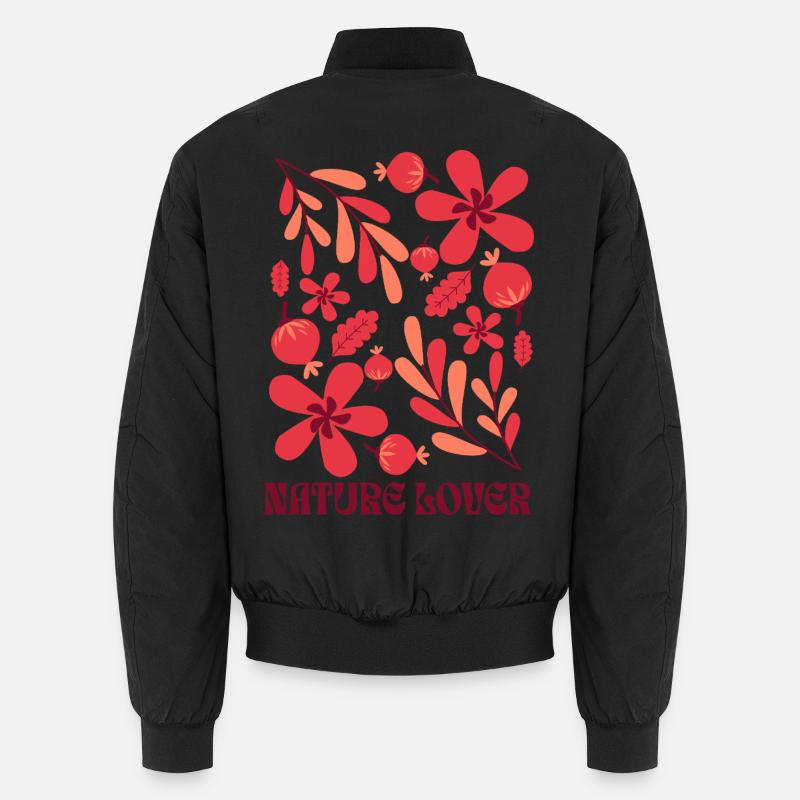 Nature Lover - Unisex Bomber Jacket - black
