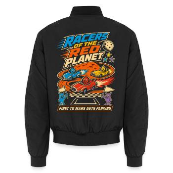 Mars Racing Alien Racer - Bomber unisexe - noir - Dos - AI Model Male 185 light (185cm)