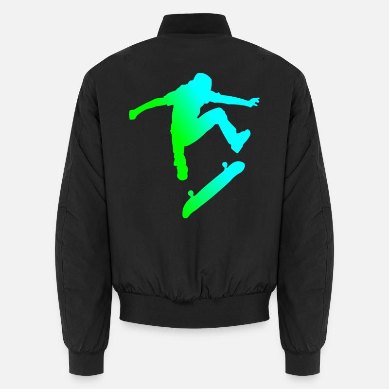 Skater - Unisex Bomber Jacket - black