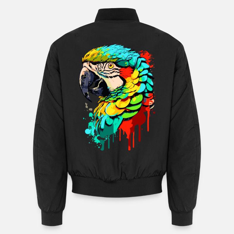 Perroquet coloré - Ara Perroquet - Oiseaux exotiques Bomber unisexe