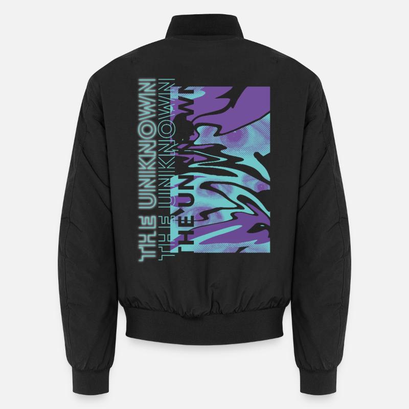 The Unknown – Digital Distortion - Unisex Bomber Jacket - black