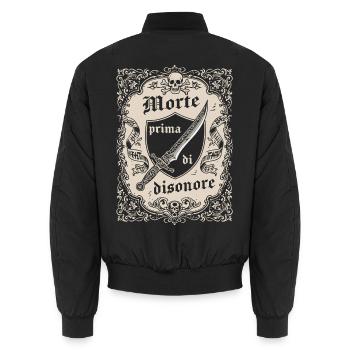 Morte Prima Di Disonore - Bomber unisexe - noir - Dos - AI Model Male 185 light (185cm)