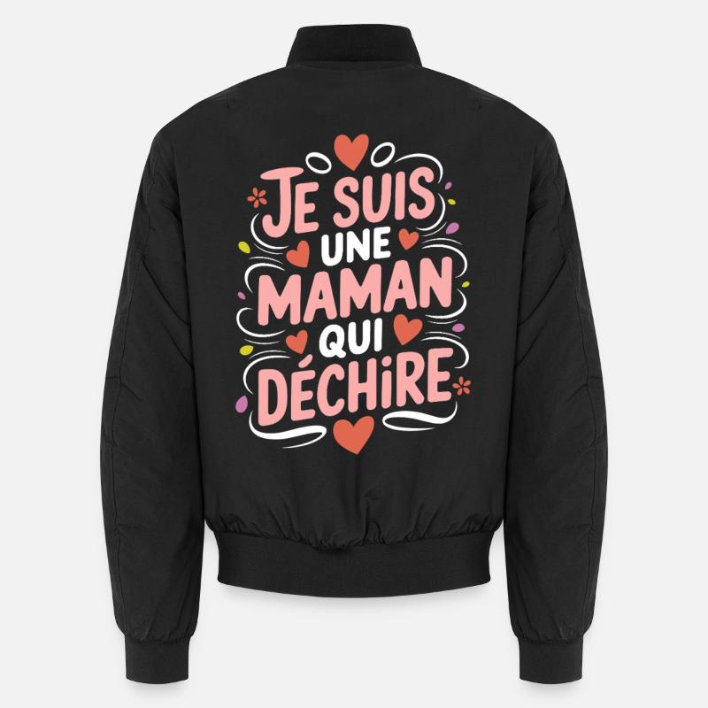 Ich bin eine Killer-Mutter - Unisex Bomberjacke - Schwarz