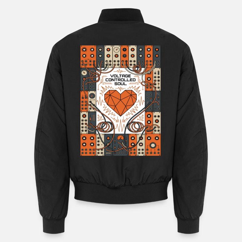 Spannungsgesteuerte Seele. Synthie Unisex Bomberjacke