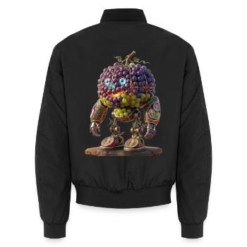 CLUSTER - Le Golem de Raisin Steampunk - Bomber unisexe - noir - Dos - AI Model Male 185 light (185cm)