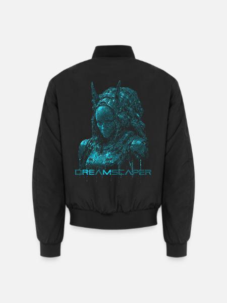 Dreamscaper Cyberpunk SciFi - Unisex Bomberjacke - Schwarz