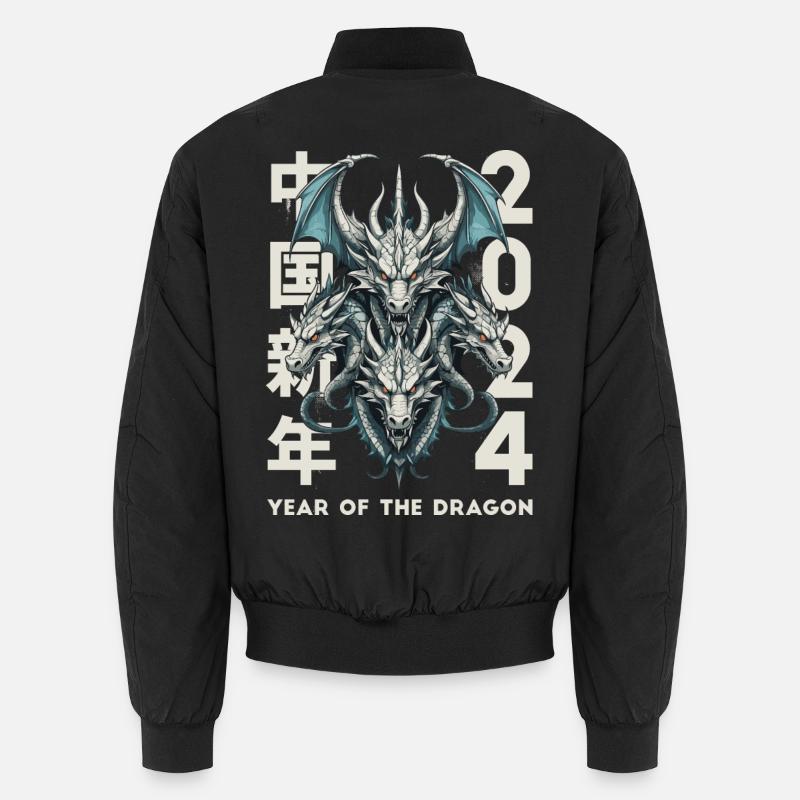 Chinesische Drachen Unisex Bomberjacke