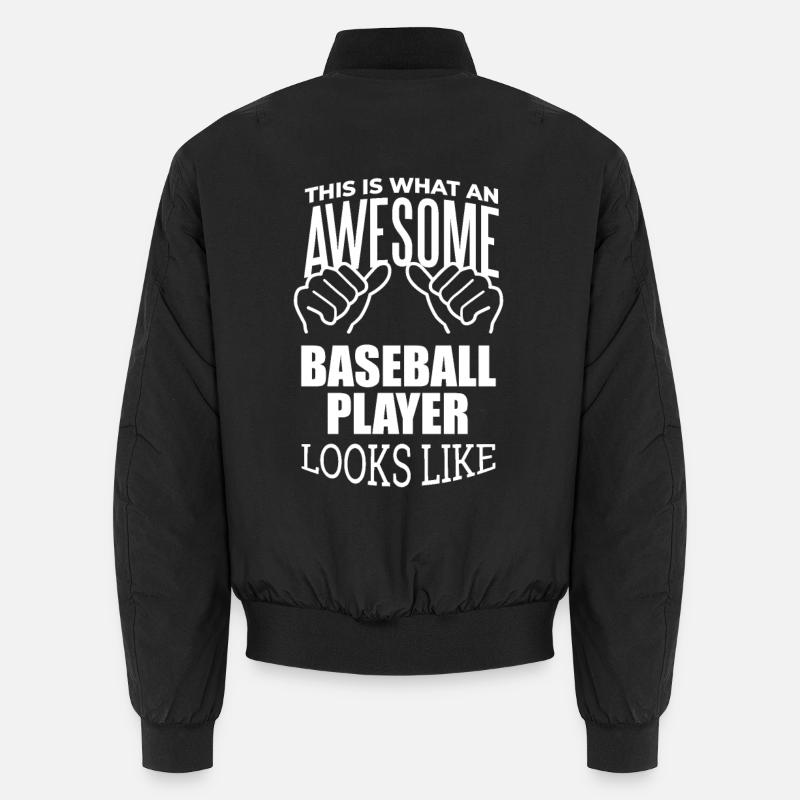 Baseball - Unisex Bomberjacke - Schwarz