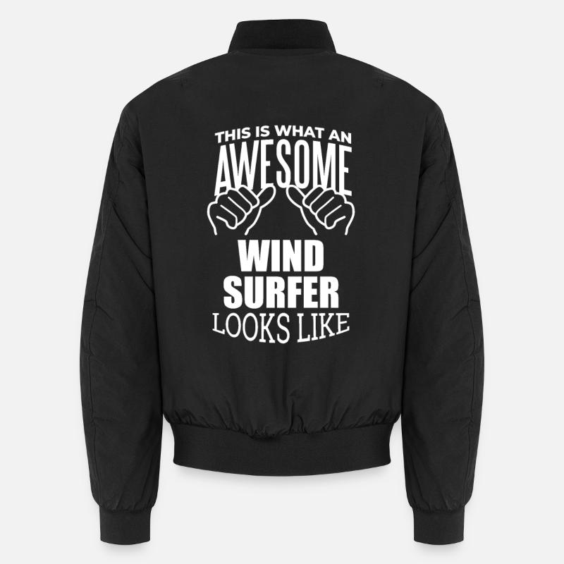 Windsurfing - Unisex Bomber Jacket - black