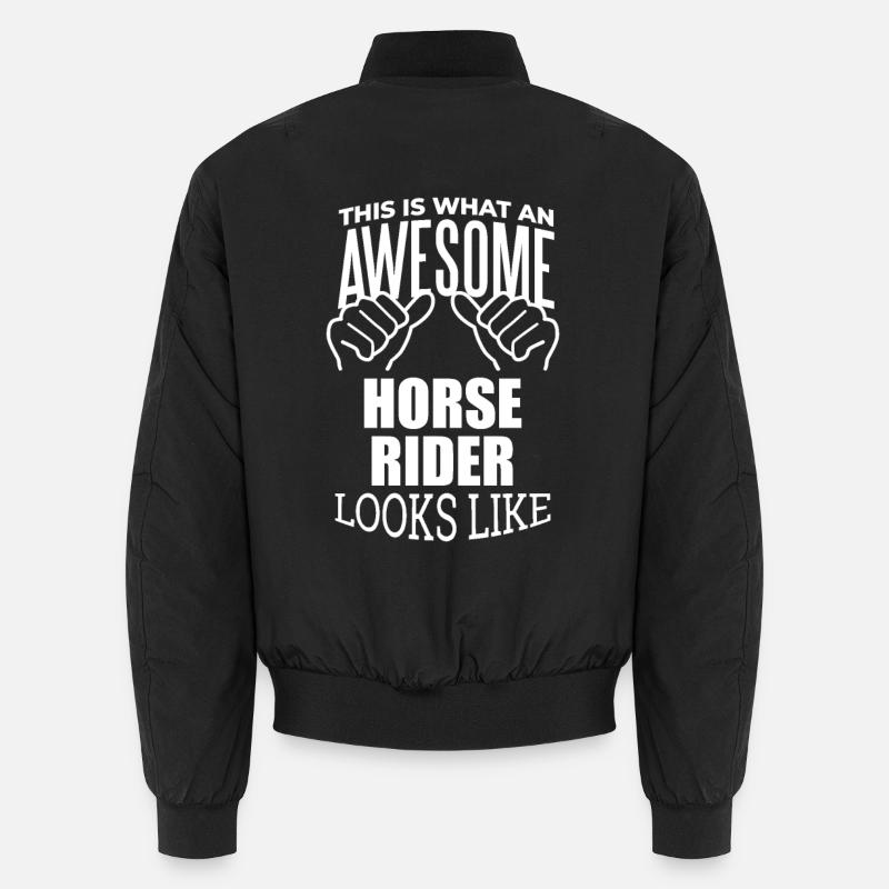 Reiten - Unisex Bomberjacke - Schwarz