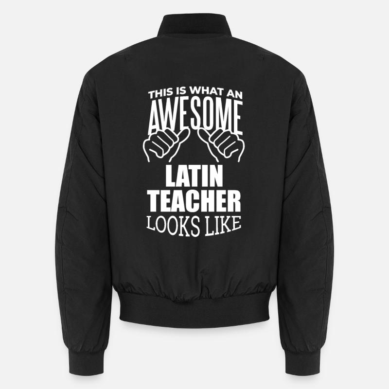Latin - Unisex Bomber Jacket - black