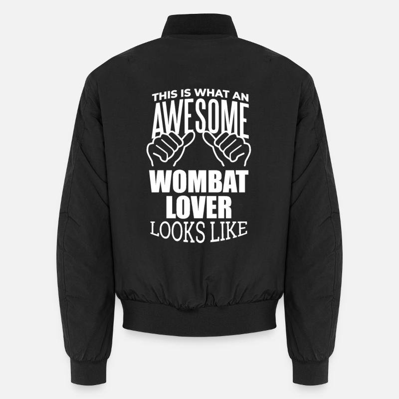 Wombat - Unisex Bomberjacke - Schwarz