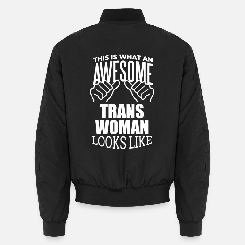 Transfrau - Unisex Bomberjacke - Schwarz