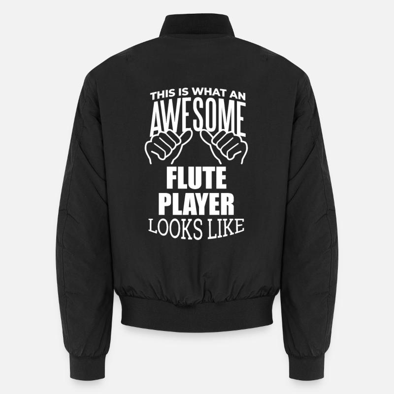 Flute - Unisex Bomber Jacket - black