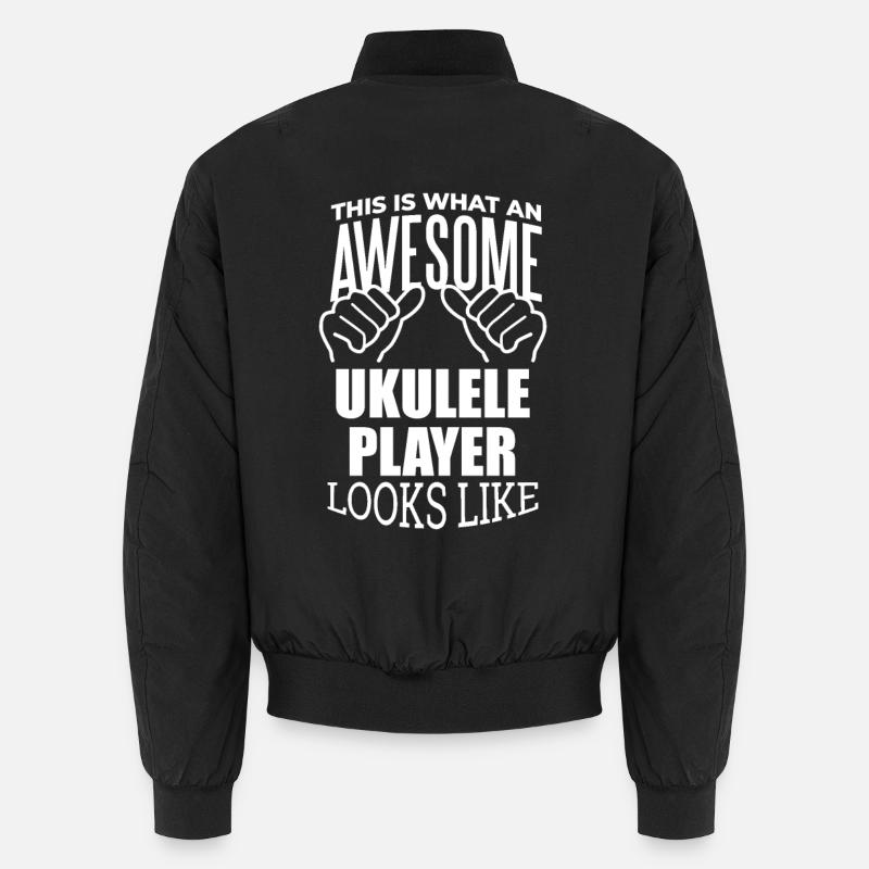Ukulele - Unisex Bomberjacke - Schwarz