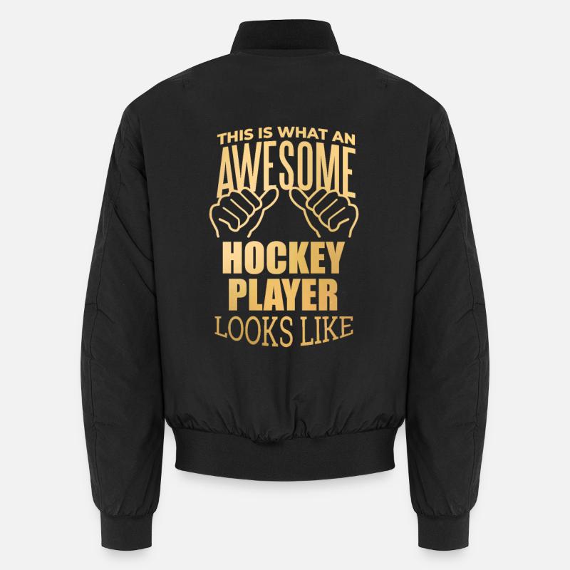 Hockey - Unisex Bomber Jacket - black
