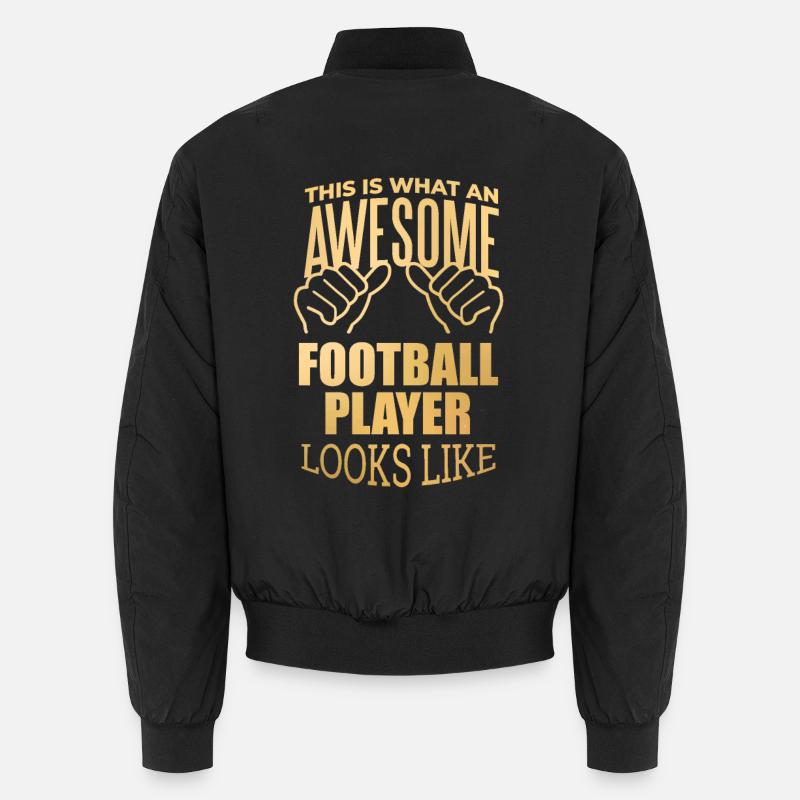 Fußball - Unisex Bomberjacke - Schwarz