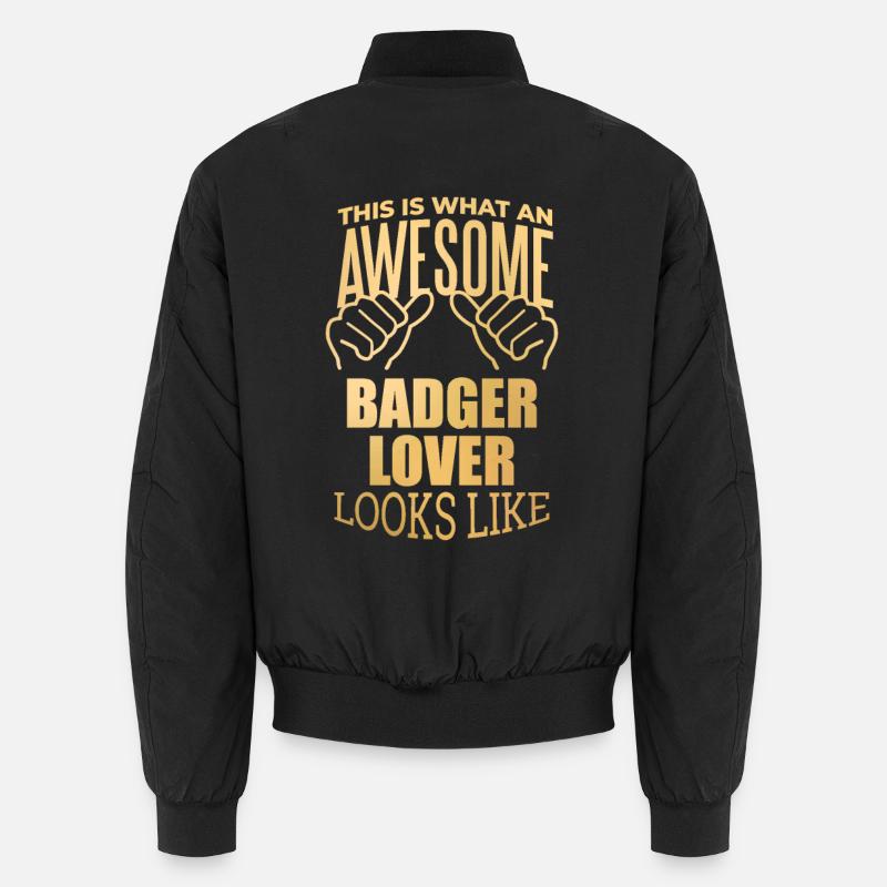 Badger - Unisex Bomber Jacket - black