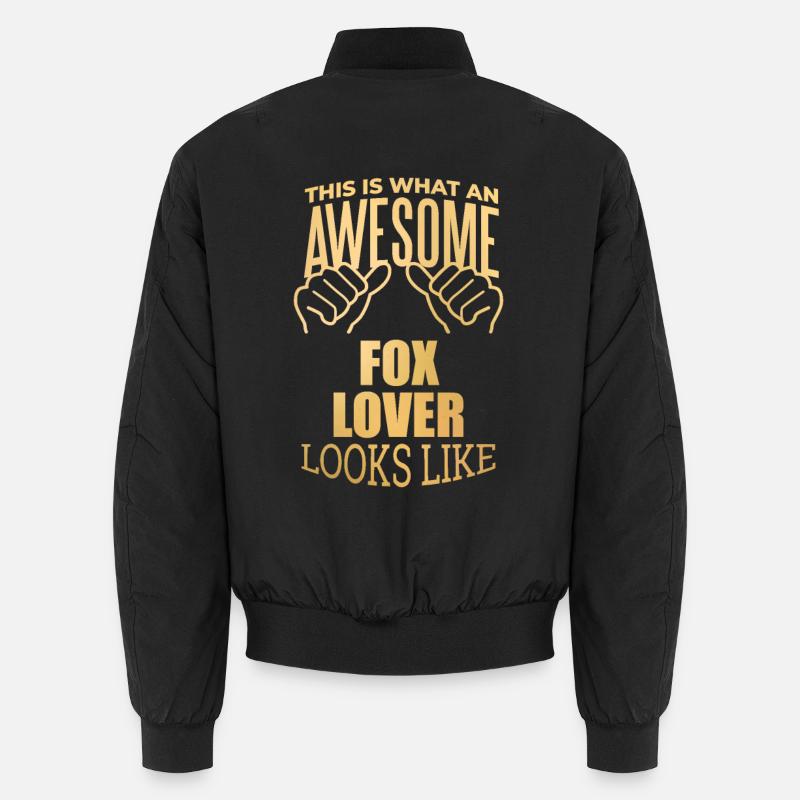 Fox - Unisex Bomber Jacket - black