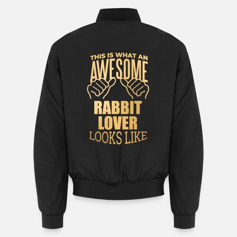 Kaninchen - Unisex Bomberjacke - Schwarz