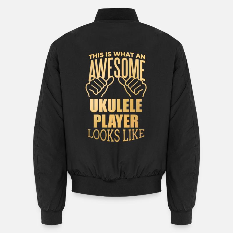 ukulélé - Bomber unisexe - noir