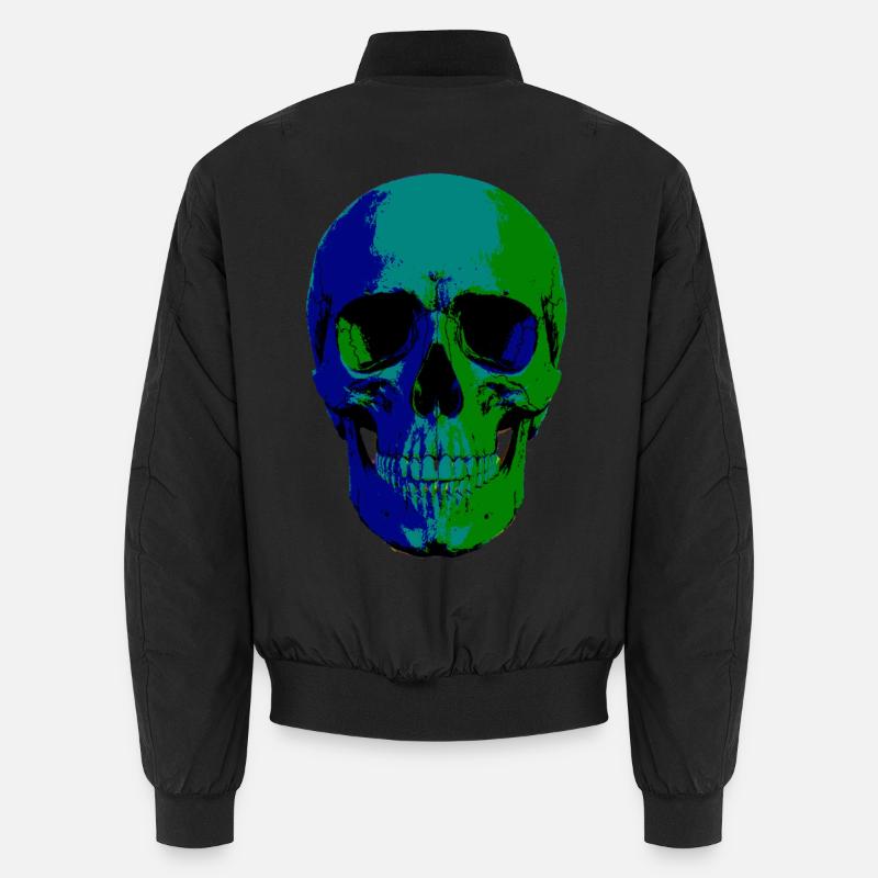 Toxic Skull – Screen Print from the Underworld Unisex Bomber Jacket