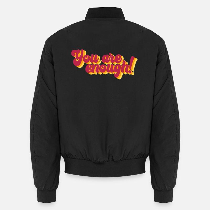 Motivierender Spruch mit 3D-Effekt Unisex Bomberjacke