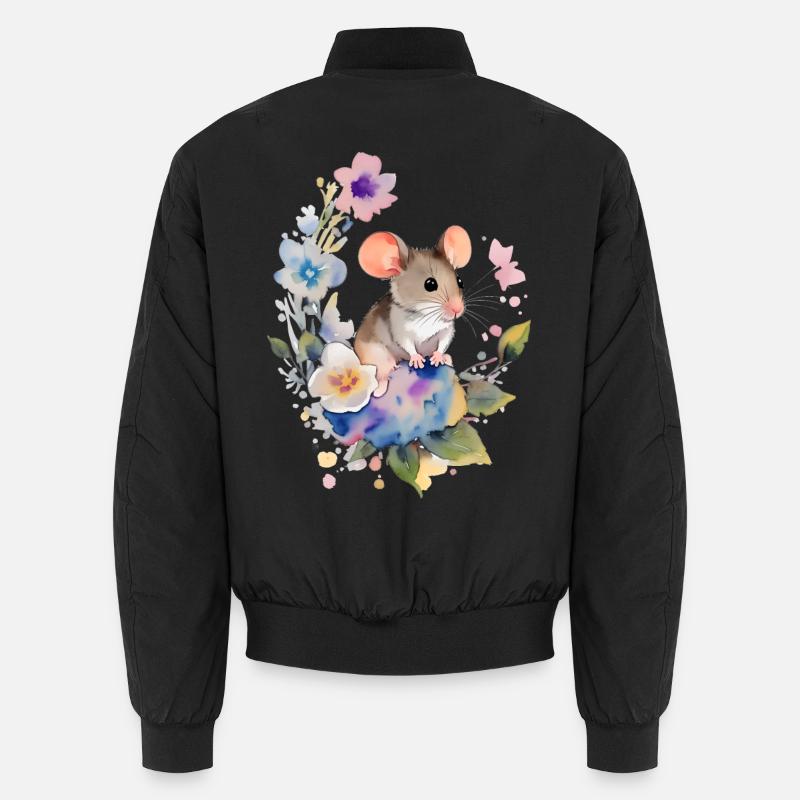 Little Mouse Unisex Bomber Jacket