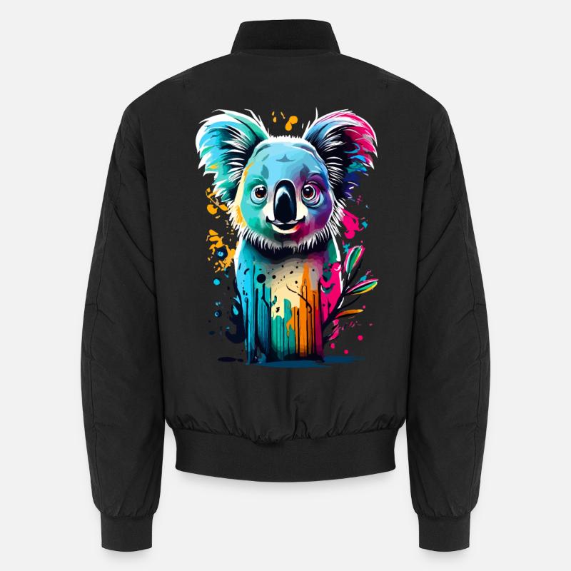 Koala coloré - Koala ours Australie Marsupial Bomber unisexe