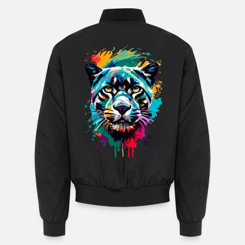 Panthère Jaguar Léopard - Chat panthère noire Bomber unisexe