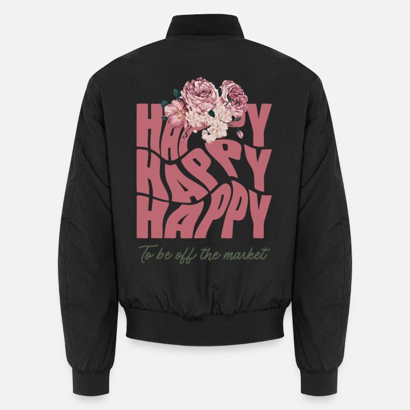 Conception de poule avec des accents floraux Bomber unisexe