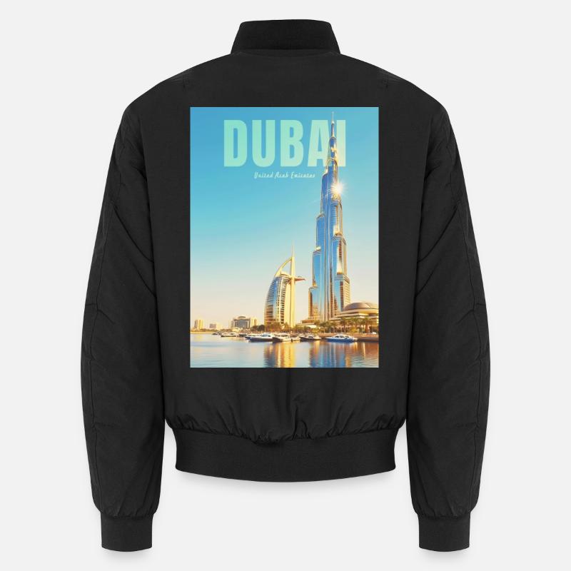 Dubai Skyline – Desert Metropolis Unisex Bomber Jacket