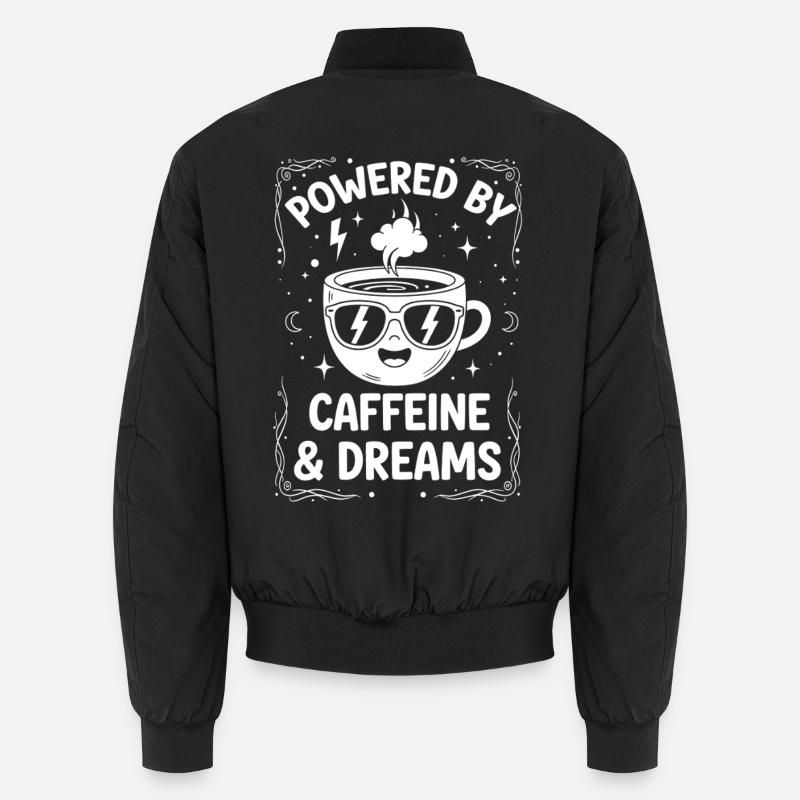 Koffein und Träume Design Unisex Bomberjacke