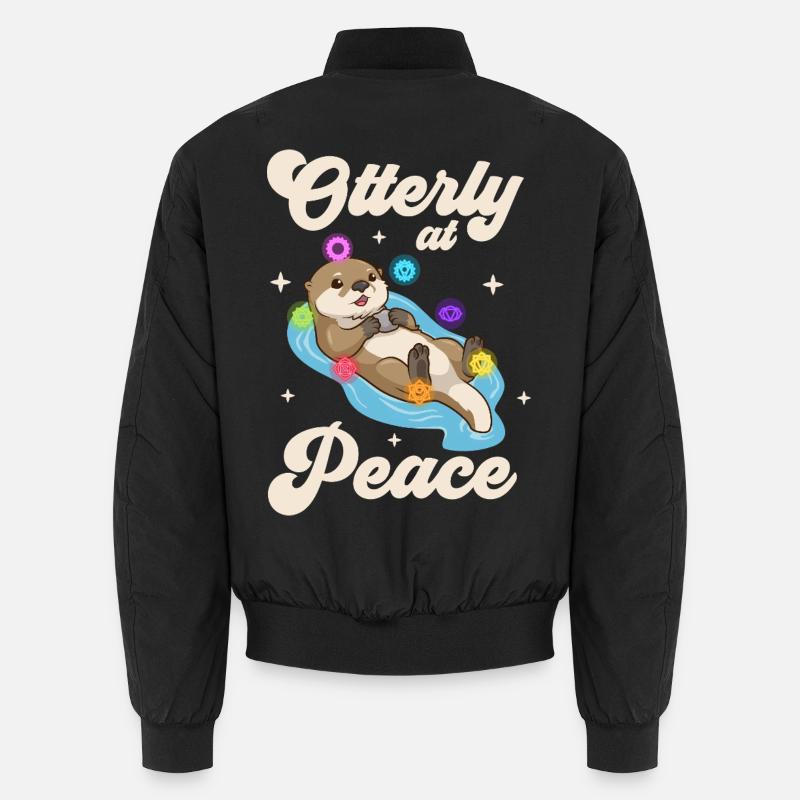 Otter Peace - Chakra Harmony Unisex Bomber Jacket