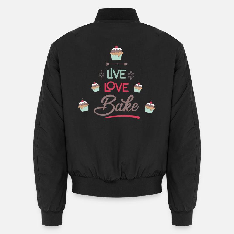 to bake - Unisex Bomber Jacket - black