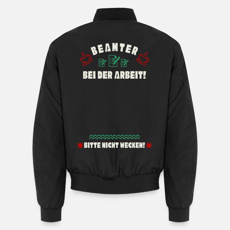 Schlafender Beamter Unisex Bomberjacke