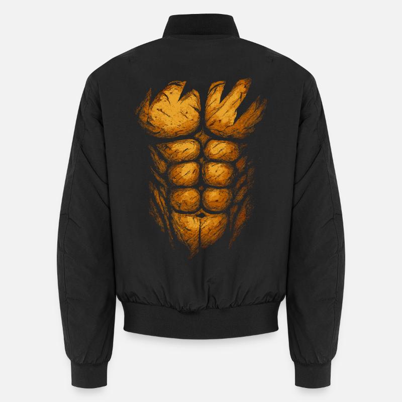 Structure musculaire orange feu Bomber unisexe