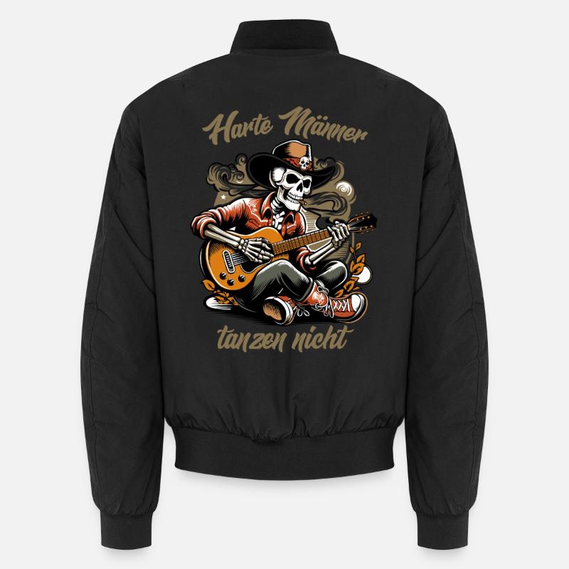 Harte Männer, tanzen nicht - Unisex Bomberjacke - Schwarz