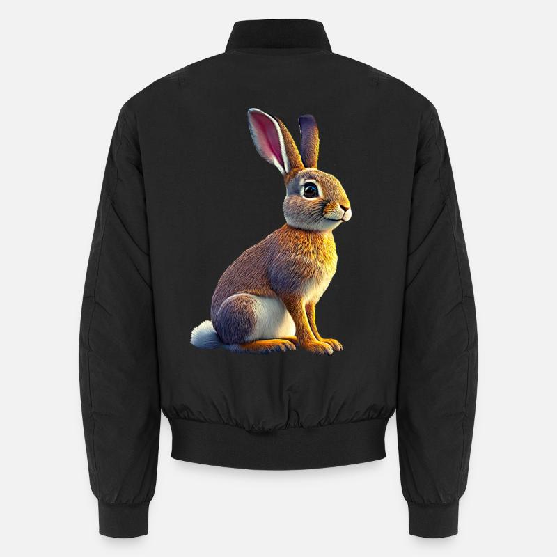 Hare-Hare - Unisex Bomber Jacket - black
